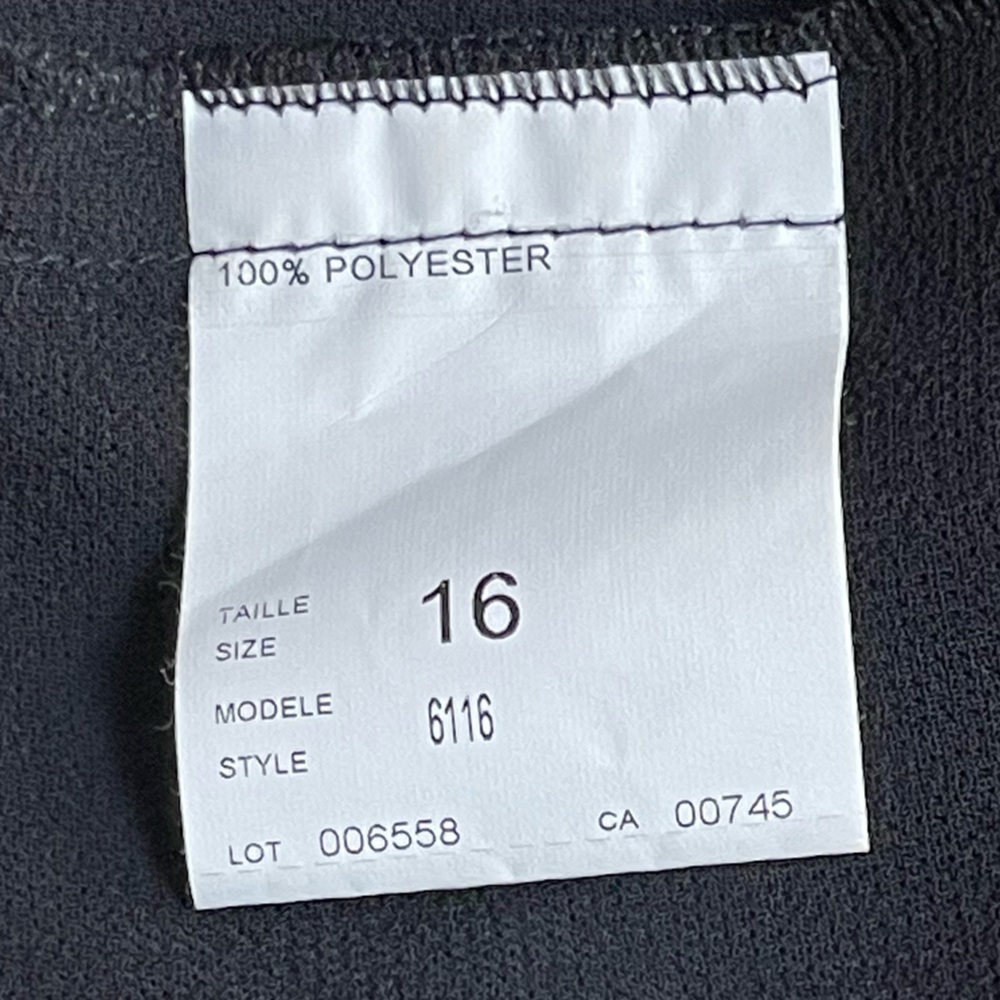 JS Collections Maxi Skirt Women 16 Black Formal Layered Chiffon Double Side Slit - Picture 11 of 16